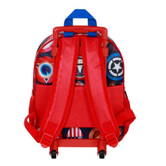 Marvel Captain America Patriot-Small 3D Backpack with Wheels, Multicolour