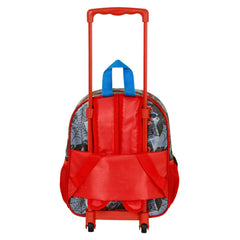 Marvel Spiderman Symbol-Mochila 3D con Ruedas Pequeña, Gris