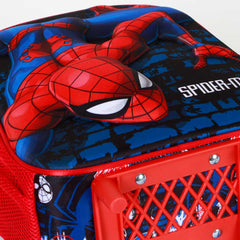 Marvel Spiderman Wall-Small 3D Backpack with Wheels, Red