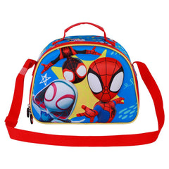 Marvel Spiderman Amazing-Bolsa Portamerienda 3D, Rojo