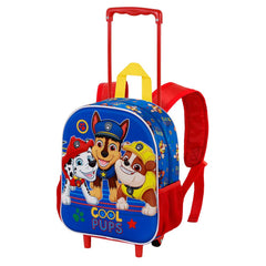 Paw Patrol La Patrulla Canina Cool-Mochila 3D con Ruedas Pequeña, Azul