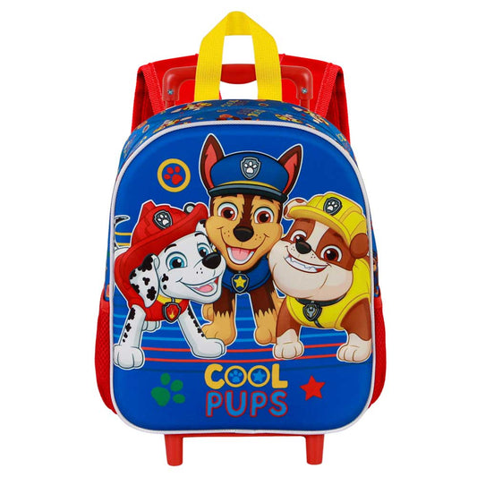 Paw Patrol Cool-Small 3D Backpack with Wheels, Blue