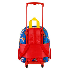 Paw Patrol La Patrulla Canina Cool-Mochila 3D con Ruedas Pequeña, Azul