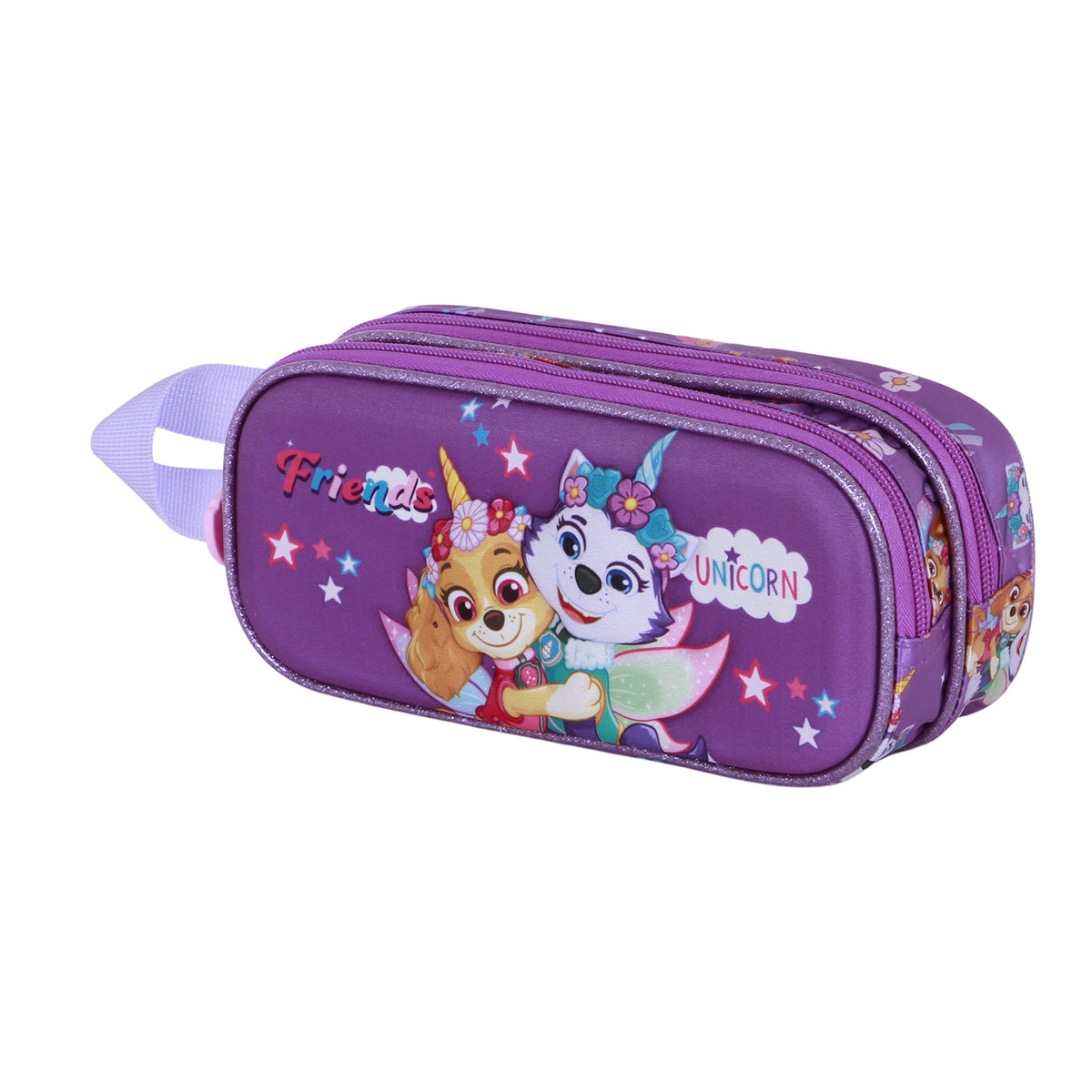 Paw Patrol Magic-3D Double Pencil Case, Lilac