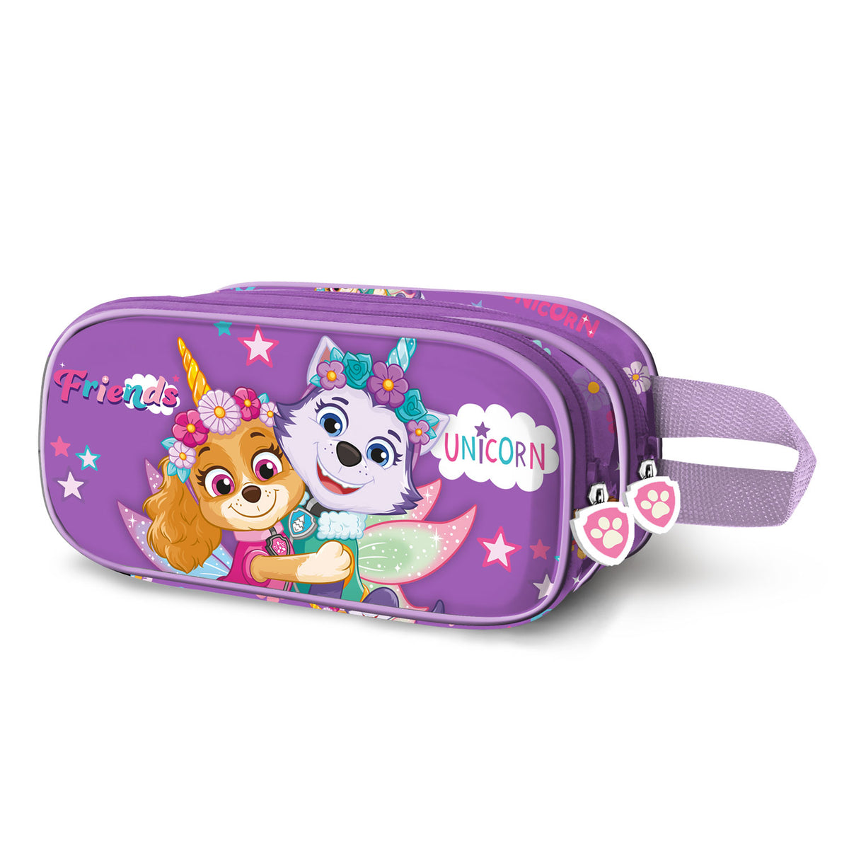 Paw Patrol Magic-3D Double Pencil Case, Lilac