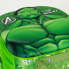 Marvel Hulk Rage-Mochila 3D con Ruedas Pequeña, Verde