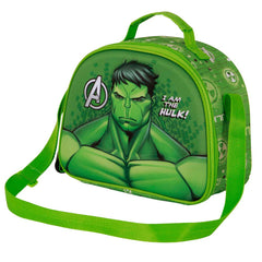 Marvel Hulk Rage-Borsa Porta Merenda 3D, Verde