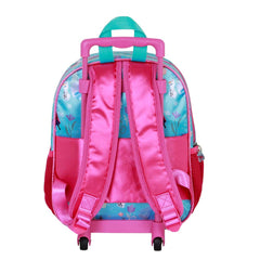 Disney Frozen 2 Family-Mochila 3D con Ruedas Pequeña, Azul