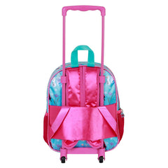Disney Frozen 2 Family-Mochila 3D con Ruedas Pequeña, Azul