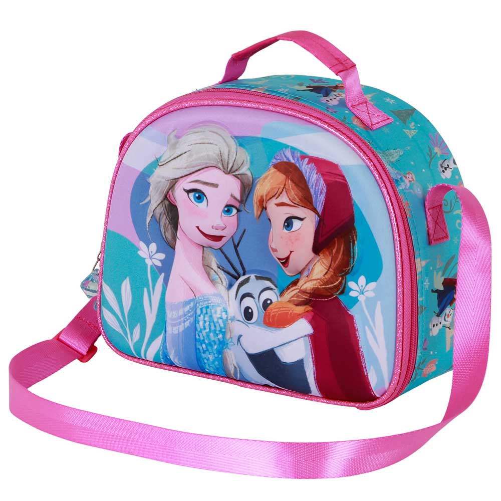 Disney Frozen 2 Family-Borsa Porta Merenda 3D, Blu