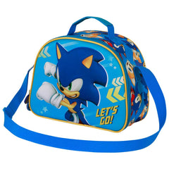 Sonic The Hedgehog - SEGA Go-Bolsa Portamerienda 3D, Azul