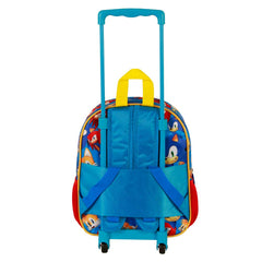 Sonic The Hedgehog - SEGA Go-Mochila 3D con Ruedas Pequeña, Azul