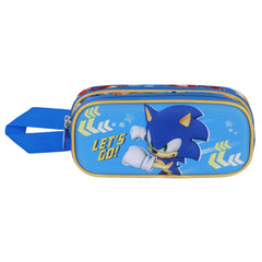 Sonic The Hedgehog - SEGA Go-Estuche Portatodo 3D Doble, Azul