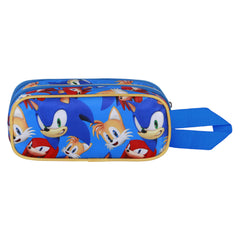 Sonic The Hedgehog - SEGA Go-Estuche Portatodo 3D Doble, Azul