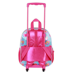 Sanrio Hello Kitty Friendship-Small 3D Backpack with Wheels, Blue