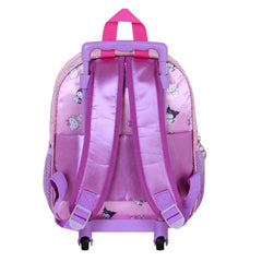 Sanrio Hello Kitty Playful-Mochila 3D con Ruedas Pequeña, Rosa