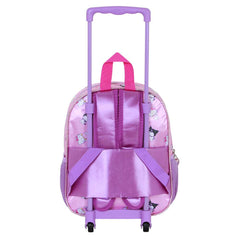 Sanrio Hello Kitty Playful-Mochila 3D con Ruedas Pequeña, Rosa