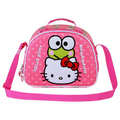 Sanrio Hello Kitty Funny-Bolsa Portamerienda 3D, Rosa