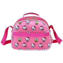 Sanrio Hello Kitty Funny-Bolsa Portamerienda 3D, Rosa
