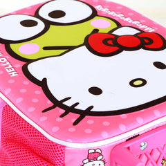 Sanrio Hello Kitty Funny-Mochila 3D con Ruedas Pequeña, Rosa