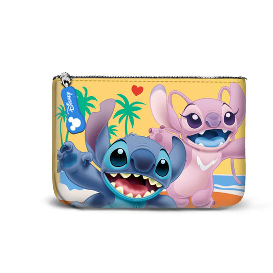Disney Lilo y Stitch Ocean-Monedero Cuadrado Pequeño, Azul