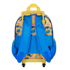 Disney Lilo y Stitch Ocean-Mochila 3D con Ruedas Pequeña, Azul