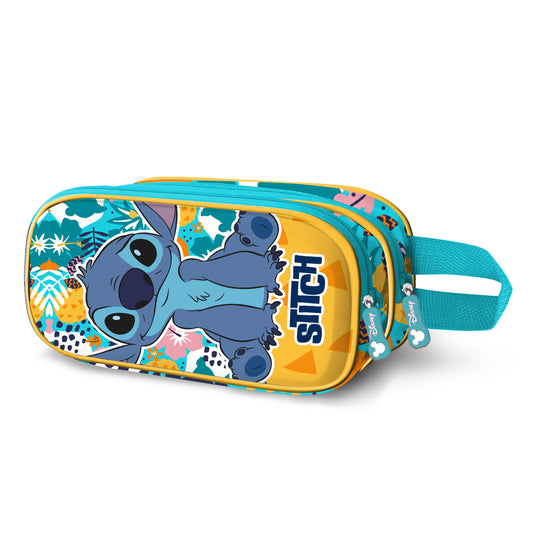 Disney Lilo y Stitch Colors-Estuche Portatodo 3D Doble, Turquesa