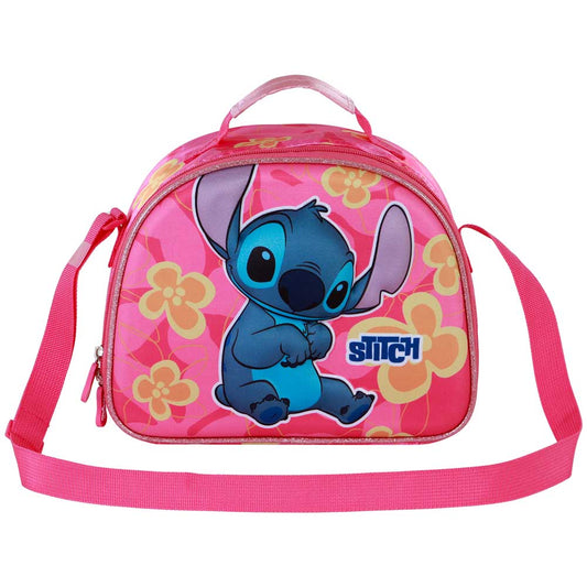 Disney Lilo and Stitch Cute-3D Lunch Bag, Pink