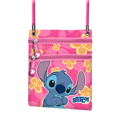 Disney Lilo and Stitch Cute-Action Vertical Crossbody Bag, Pink