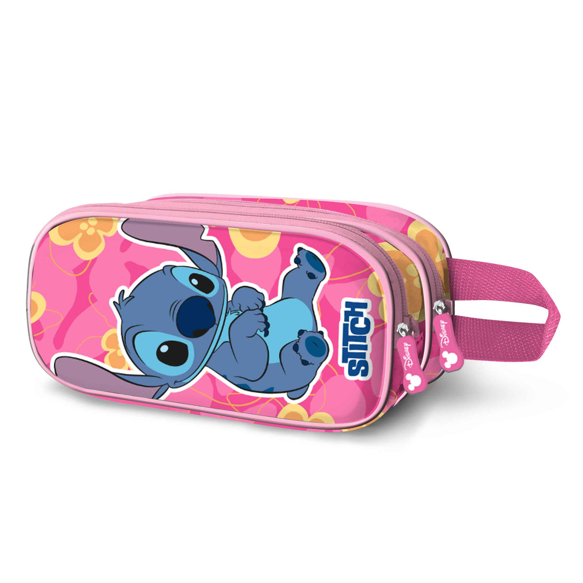 Disney Lilo e Stitch Cute-Astuccio 3D Doppio, Rosa
