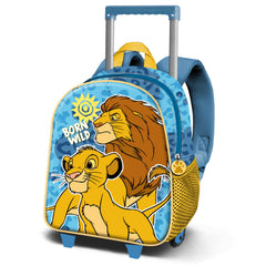 Disney Lion King Wild-Small 3D Backpack with Wheels, Blue