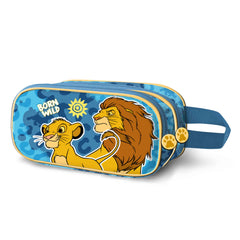 Disney El Rey León Wild-Estuche Portatodo 3D Doble, Azul