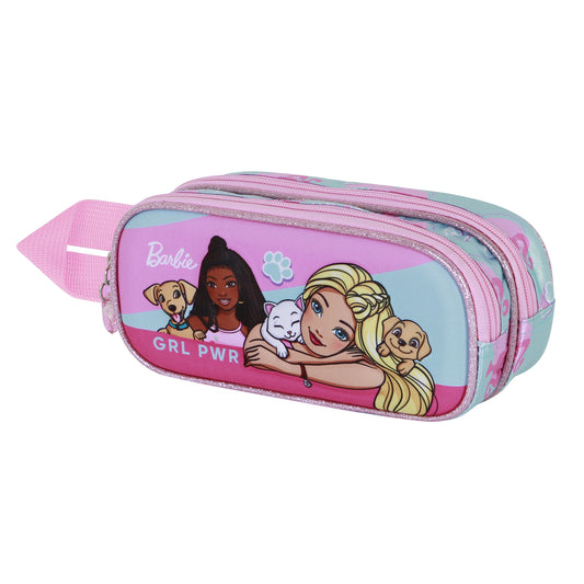Barbie Pets-Astuccio 3D Doppio, Rosa