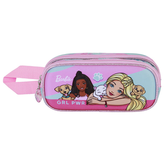 Barbie Pets-Astuccio 3D Doppio, Rosa