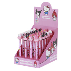 Hello Kitty Mix-Espositore 24 Unità Penna Gel Cancellabile, Rosa