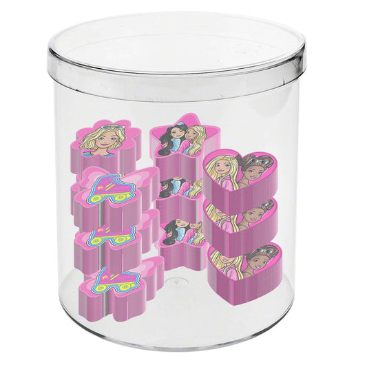 Barbie Mix-Cubo con 12 Gomme, Rosa