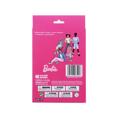 Barbie zestaw mix zmazalny długopis żelowy + ołówek Eternal + 4 gumki + temperówka, różowy