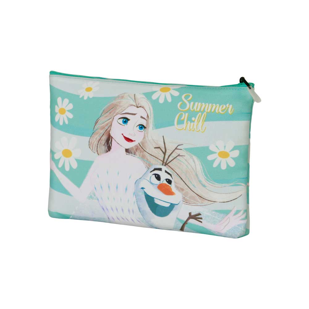 Disney Frozen 2 Chill-Borsa da Toilette Pochette Soleil, Blu
