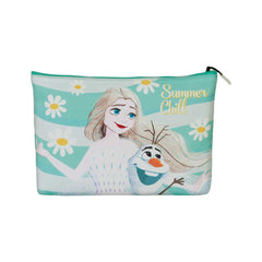 Disney Frozen 2 Chill-Borsa da Toilette Pochette Soleil, Blu
