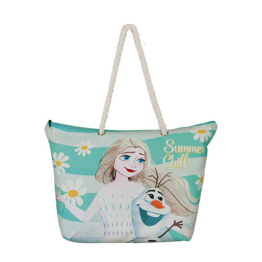 Disney Frozen 2 Chill-Bolsa de Playa Soleil, Azul