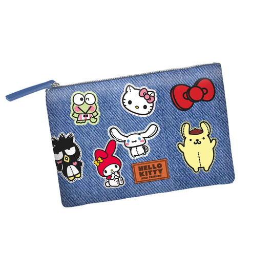 Sanrio Hello Kitty Stickers-Soleil Toiletry Bag, Blue