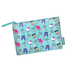 Sanrio Hello Kitty Palms-Soleil Toiletry Bag, Turquoise