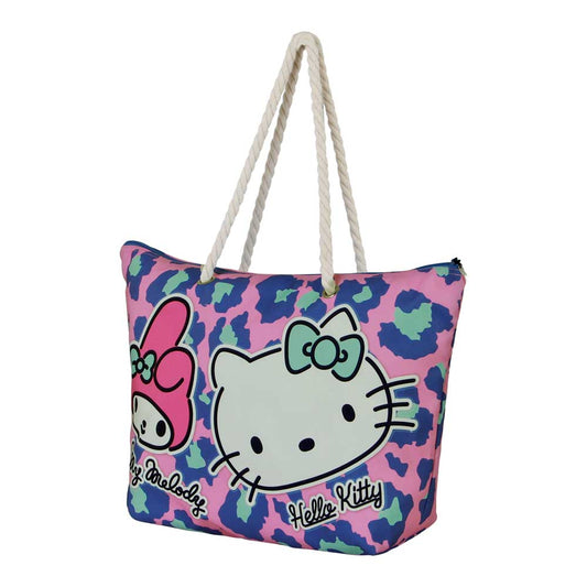 Sanrio Hello Kitty Safari-Bolsa de Playa Soleil, Rosa