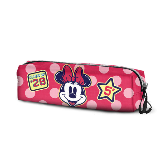 Disney Minnie Mouse Class-Estuche Portatodo Cuadrado FAN 2.2, Rosa