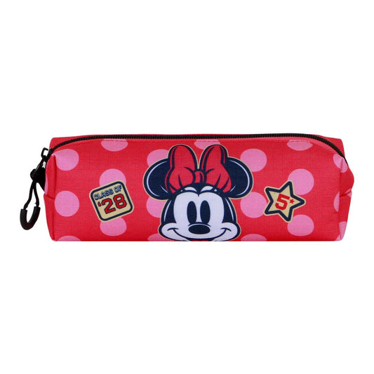 Disney Minnie Mouse Class-FAN Square Pencil Case 2.2, Pink