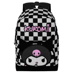 Sanrio Kuromi B and W-Mochila HS FAN 2.2, Negro