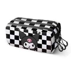 Sanrio Kuromi B and W-Estuche Portatodo Trick FAN 2.2, Negro