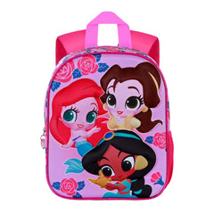 Disney Princess Flowers-Elite 3D Backpack, Pink