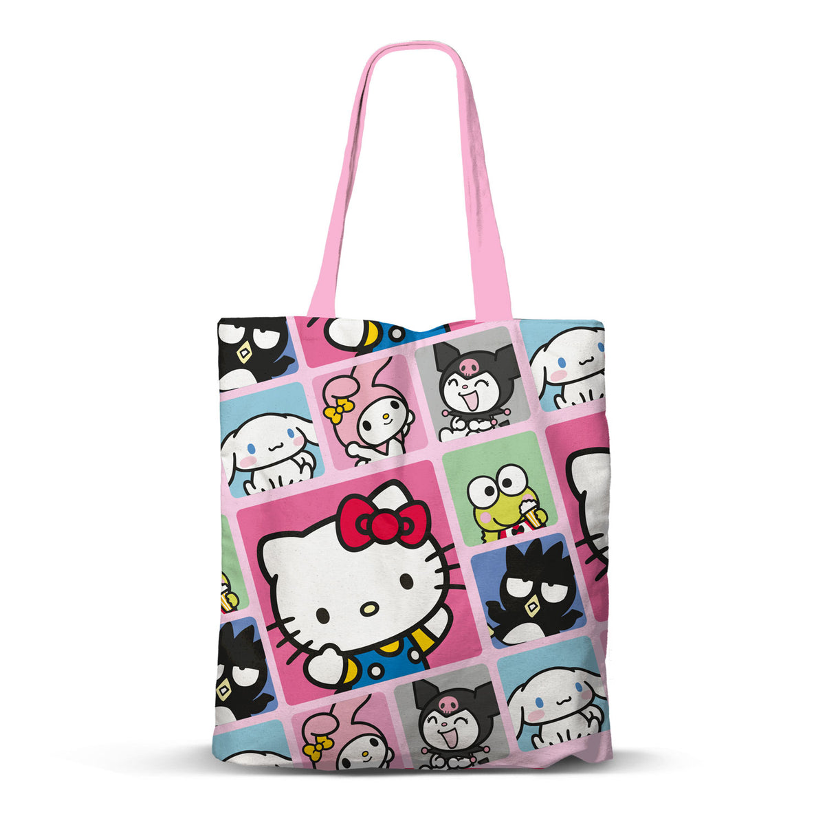 Sanrio Hello Kitty Panels-FAN Shopping Bag, Multicolour