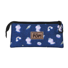 Oh My Pop! Sweety-Trousse Triple, Bleu Foncé